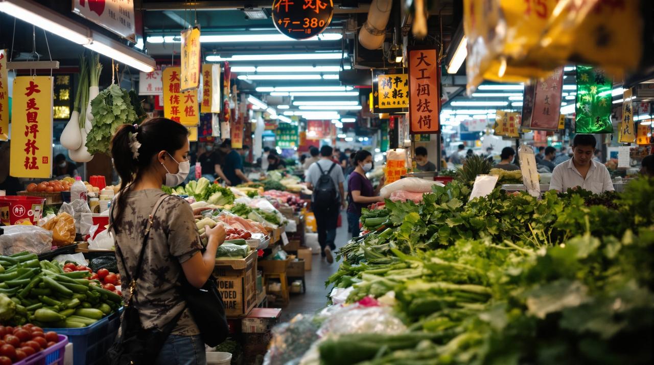 实时吃瓜 - 某顶流女星素颜逛菜市场被偶遇,接地气形象获网友一致好评