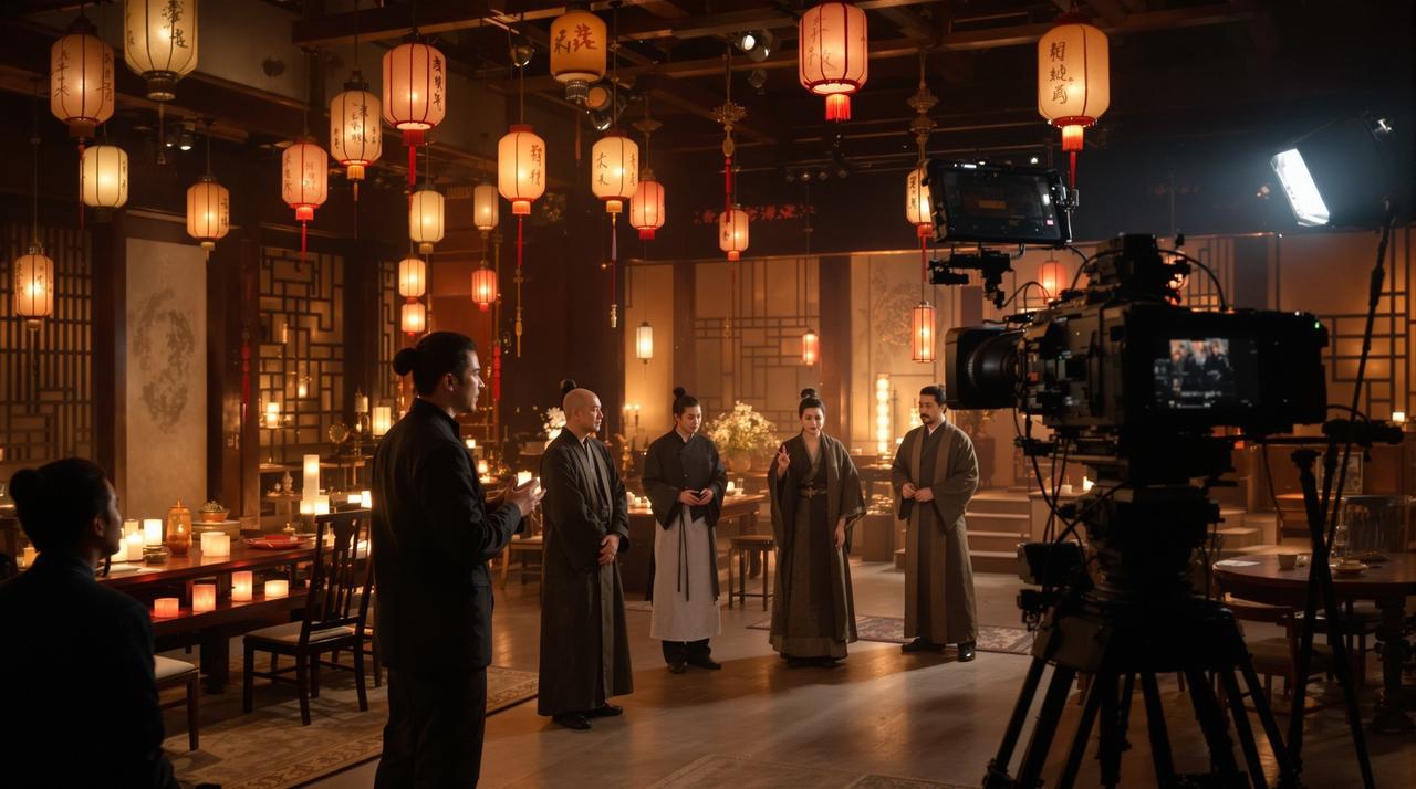 实时吃瓜 - 某知名导演新片片场路透曝光，超豪华演员阵容首次同框